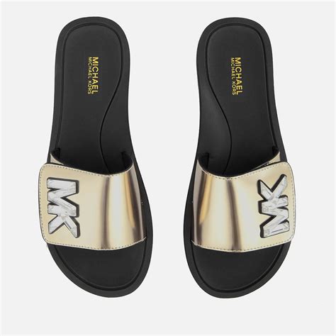 michael kors slippers alexis slide|Michael Kors ladies slides.